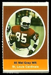1972 Sunoco Stamps      529     Mel Gray